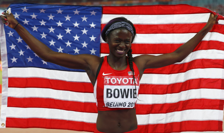 Tori Bowie foi campeã olímpica na Rio-2016