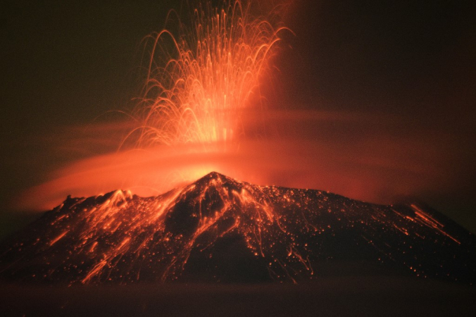 vulcão popocatépetl