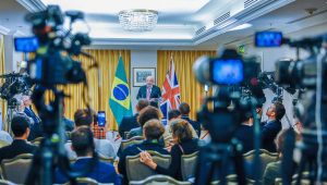 Presidente da República, Luiz Inácio Lula da Silva, durante Declaração à imprensa.