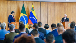 Lula e Maduro fazem pronunciamento conjunto no Palácio do PLanalto