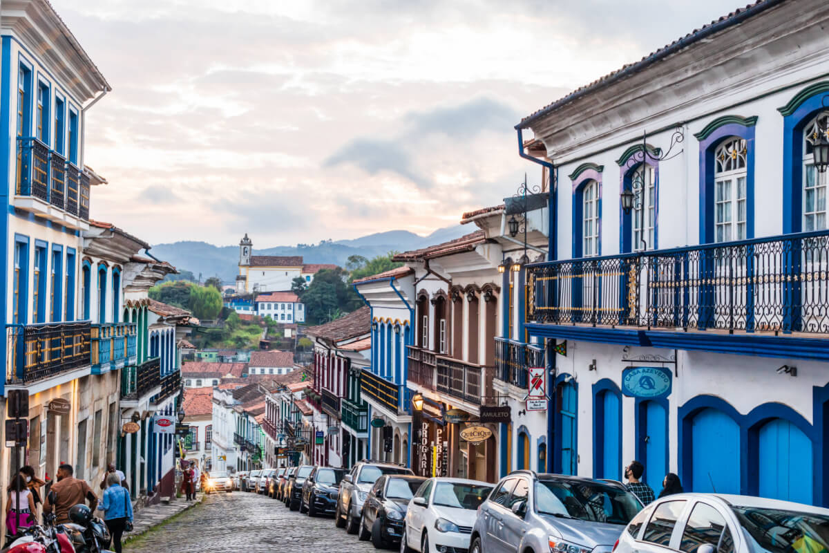 Ouro Preto é famosa pelas ruas históricas 