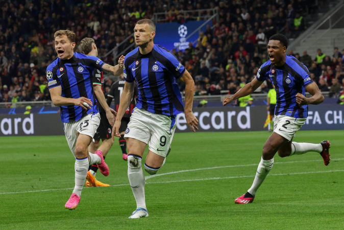 Inter de Milão venceu o Milan na primeira partida da semifinal da Liga dos Campeões