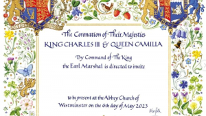 convite da coroação charles III