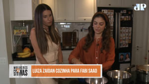 Fabi Saad cozinha com Luiza Zaidan