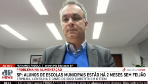 secretario-de-educacao-sao-paulo-fernando-padula-feijao-merenda-entrevista-jornal-da-manha-reproducao-jovem-pan-news