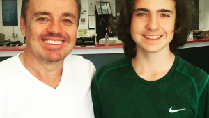 João Augusto com o pai, Gugu Liberato