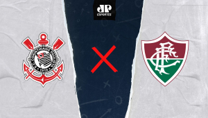 Arte de partida entre Corinthians e Fluminense