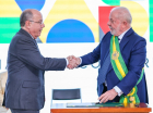 Presidente da República, Luiz Inácio Lula da Silva, durante posse de Mauro Vieira como Ministro de Estado das Relações Exteriores.