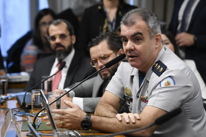 ex-chefe do Departamento de Operações da Polícia Militar do Distrito Federal, coronel Jorge Eduardo Naime - em pronunciamento.