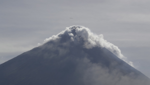 Foto de vulcão nas Filipinas