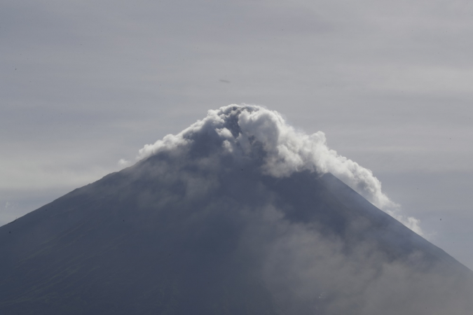 Foto de vulcão nas Filipinas