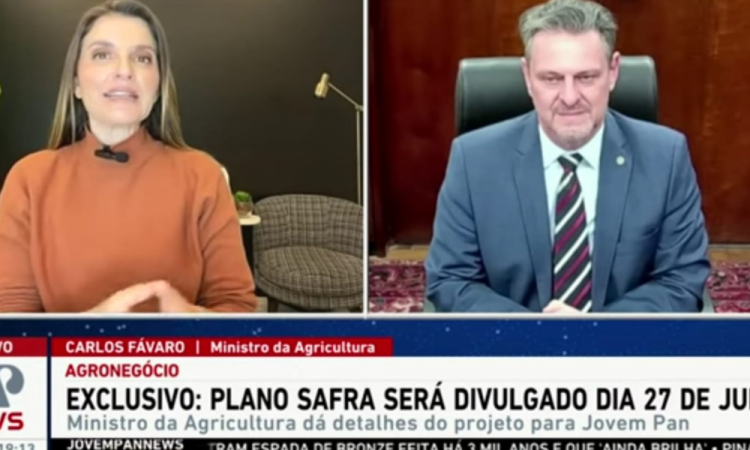 Carlos Fávaro em entrevista para a Jovem Pan News