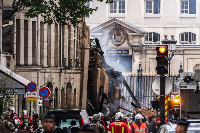 explosão de gás em paris