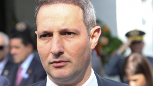 Foto perfil de Guilherme Derrite em evento da PM