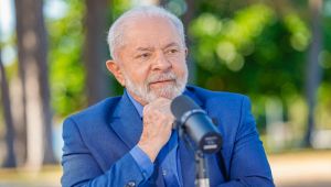 Lula durante o programa Conversa com o Presidente