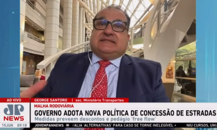 secretario-executivo-ministerio-dos-transportes-george-santoro-entrevista-jornal-da-manha-reproducao-jovem-pan-news
