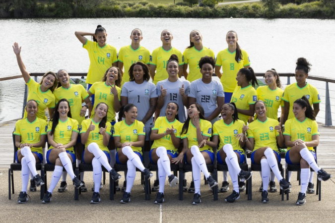 Foto oficial - Seleção Feminina Principal - Copa do Mundo Feminina FIFA Austrália e Nova Zelândia 2023