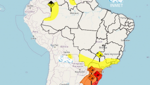 Alerta do Inmet sobre ciclone extratropical