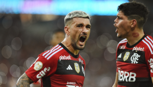 Arrascaeta marcou um dos gols da vitória do Flamengo