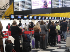 Aeroporto de Santa Catarina com filas