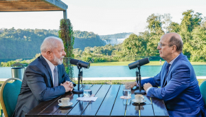 Lula durante o programa 'Conversa com o Presidente'