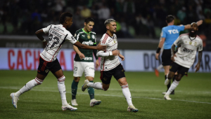 Palmeiras e Flamengo empataram em 1 a 1 no Allianz Parque