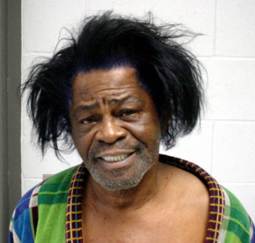 (FILES) This mug shot released by the Aiken County Sheriff's Office in Aiken, South Carolina, shows US soul singer James Brown after his arrest on January 28, 2004. If Donald Trump has his mug shot taken when he is arrested again this week, it will instantly become one of the most famous pictures on the planet, and one of a handful of forever-talked-about police photographs. Trump has been ordered to surrender to authorities in the US state of Georgia, where he faces charges for racketeering related to his efforts to overturn the 2020 election. (Photo by AIKEN COUNTY SHERIFF'S OFFICE / AFP)