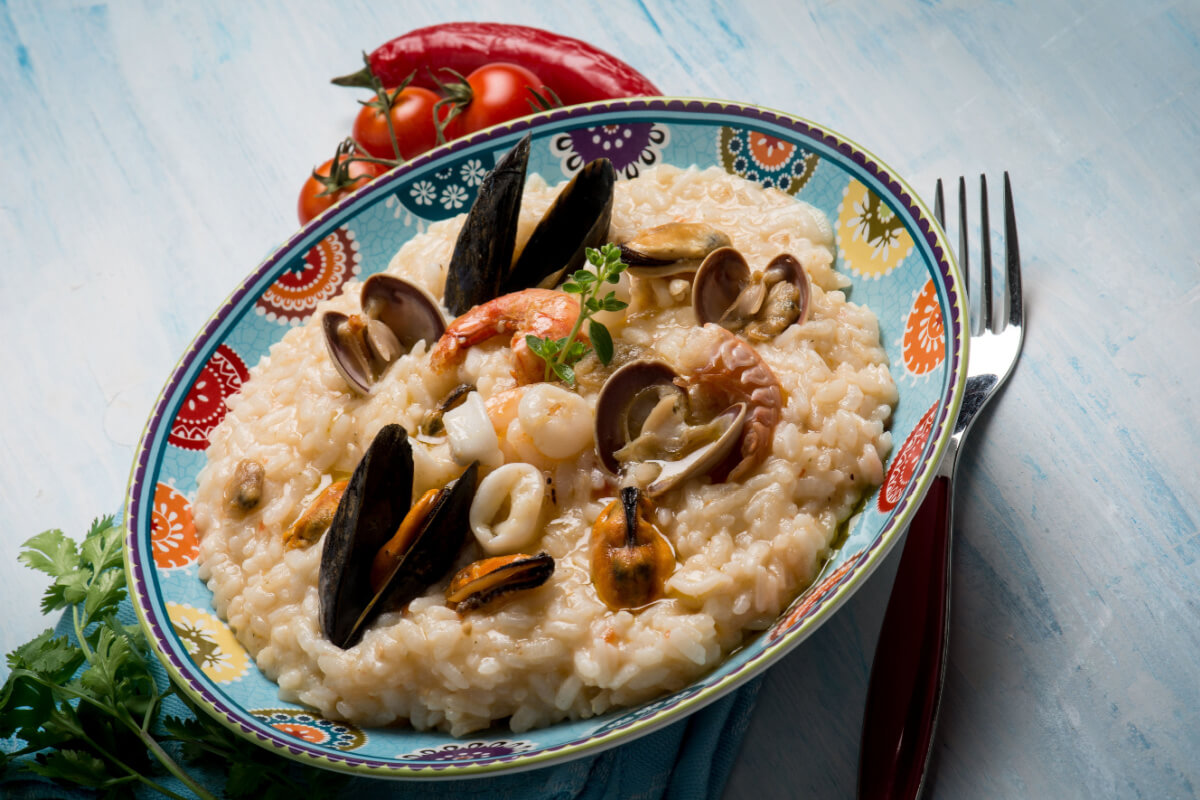 Risoto de frutos do mar