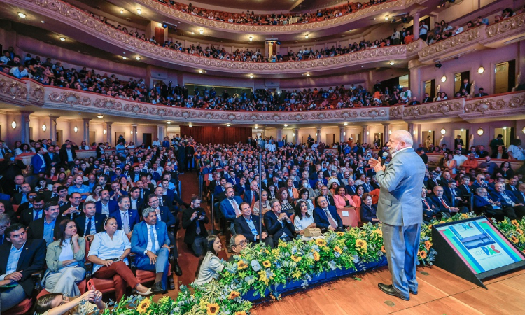 Lula durante o lançamento do novo PAC