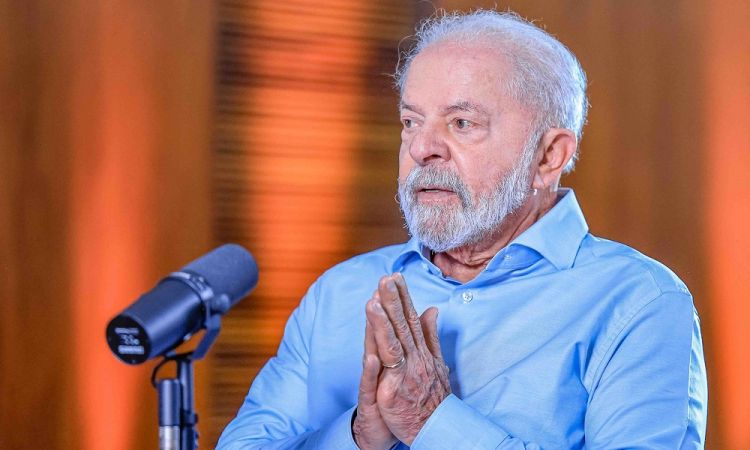 Lula durante o programa 'Conversa com o Presidente'