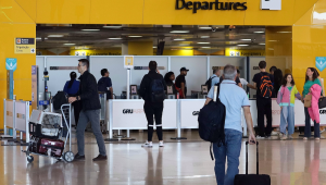 Movimentação de passageiros no Aeroporto Internacional de Guarulhos