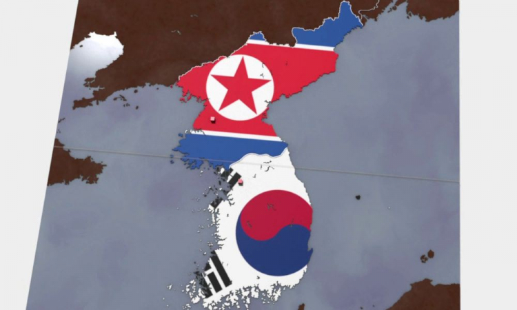 Entre Os Peões De Xadrez Com Bandeira Está a Japã Coreia Do Norte Do Sul Da  Coreia Taiwan China E a América Para O Conflito Da Gue Ilustração Stock -  Ilustração de
