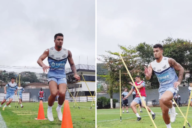 Marcos Leonardo volta a treinar no Santos em meio a impasse sobre transferência para a Roma