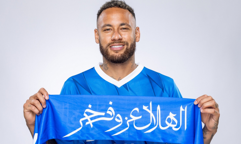 Neymar assinou com o Al-Hilal até a metade de 2025