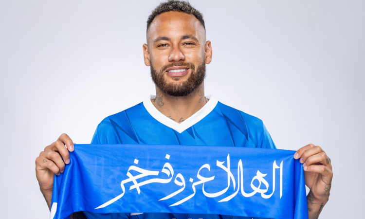 neymar presentation at al hilal