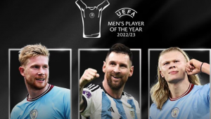 Kevin De Bruyne, Lionel Messi e Erling Haaland