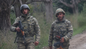 Agentes armados em região separatista
