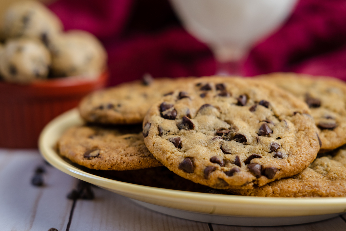 Cookies com gotas de chocolate 