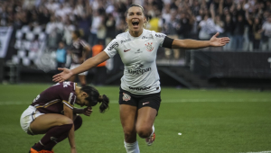 Tamires marcou o gol do título do Corinthians no Campeonato Brasileiro 2023