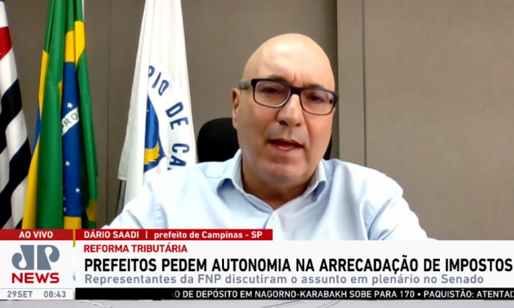‘Nós queremos a reforma tributária, mas tem que garantir as receitas das grandes cidades’, diz prefeito de Campinas