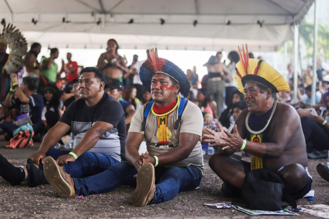 Com a retomada do julgamento pelo Supremo Tribunal Federal (STF), indígenas retornam a Brasília para protestar contra a tese do Marco Temporal