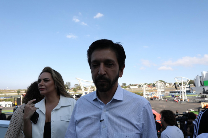 O prefeito Ricardo Nunes participa, da entrega da Cidade da Música