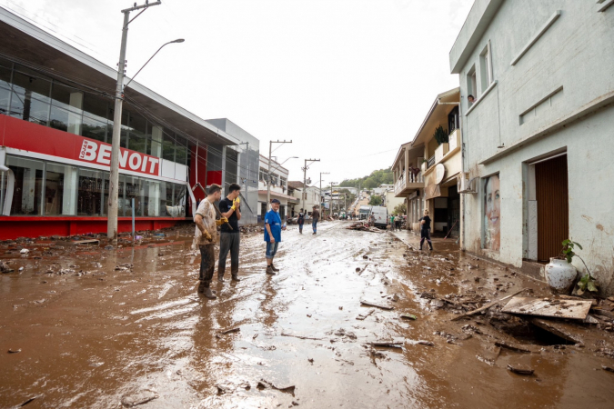 Muçum foi a cidade mais afetada pelo ciclone no RS