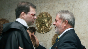 Toffoli e Lula na posse do ministro no STF, indicado pelo petista, em outubro de 2009