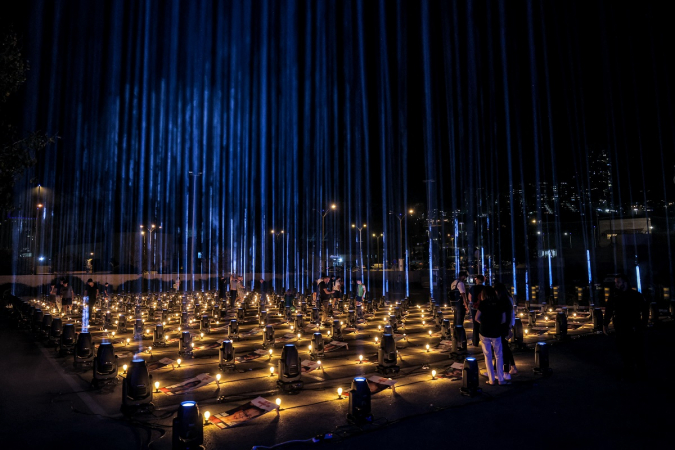 Homenagem a reféns de Gaza