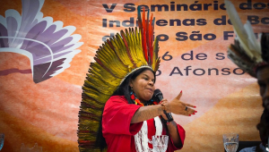 Fala da ministra Sônia Guajajara no V Seminário dos Povos Indígenas da Bacia Hidrográfica do Rio São Francisco,