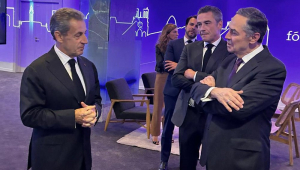 Presidente do STF encontra o ex-presidente da França Nicolas Sarkozy