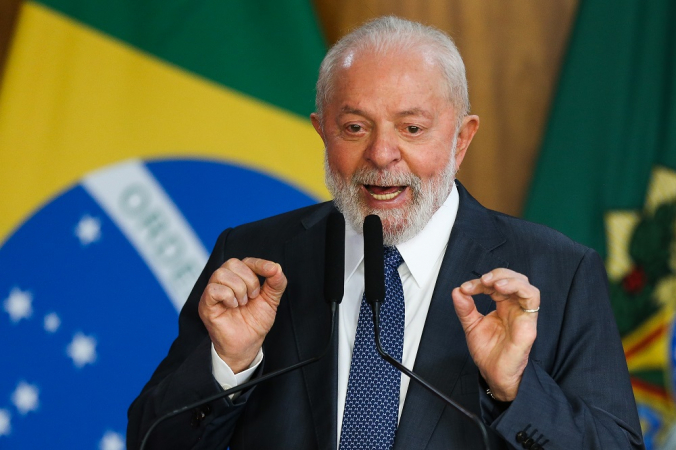 O presidente da República Luiz Inácio Lula da Silva, discursa durante a instalação do Conselho da Federação