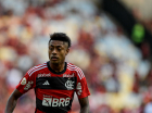Bruno Henrique jogador do Flamengo durante partida contra o Bahia no estádio Maracanã