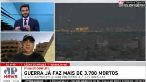 Frame do Fast news com brasileiro que mora em Israel